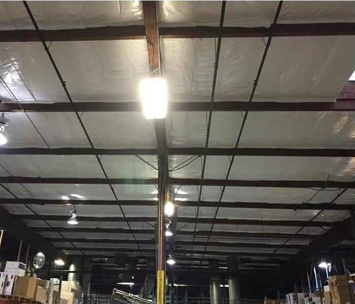 clean and bright ceiling in this warehouse